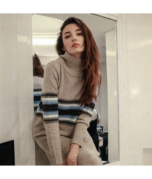  Striped knit dress