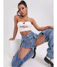  hot selling fast selling popular European and American foreign trade cross-border e-commerce street jeans women's straight pants with holes
