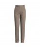  autumn elastic waist, middle-aged mother's small straight trousers, elastic high waist, slim trousers, brocade wrapped cotton trousers