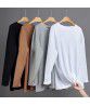 Autumn and winter 280g heavy weight high quality cotton long-sleeved T-shirt men's 2022 youth loose double-ply double-yarn men's top