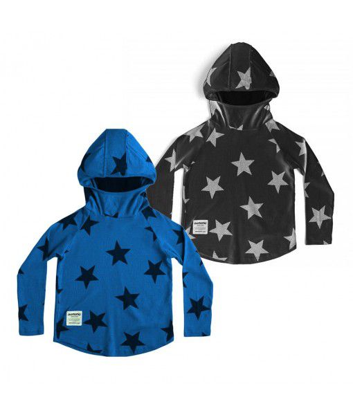 N family's same type ninja neutral five-pointed star pullover sweater long-sleeved boys hooded T-shirt children's spring and autumn 