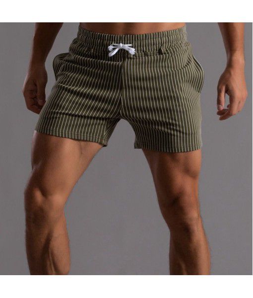  new cotton shorts men's oversized sports pants men's three-piece pants fitness running casual pants