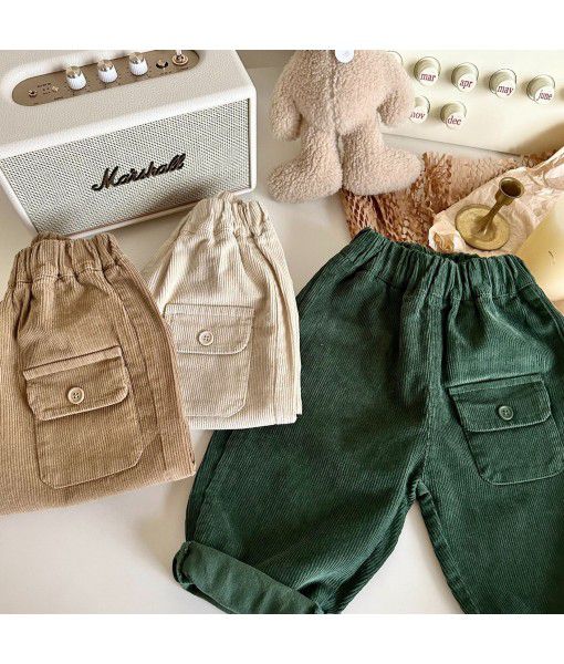  children's corduroy pants Spring and ...