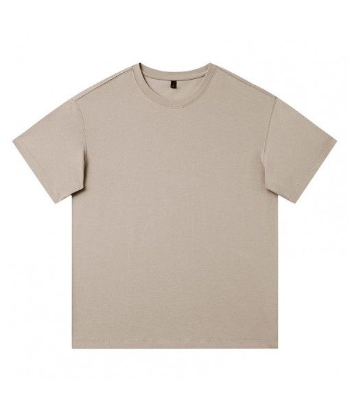 8-color cotton short-sleeved T-shirt men's slightly ...