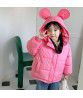  winter new children's cotton jacket Mickey plush down cotton jacket Ear hooded down cotton jacket one for distribution