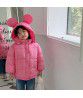 winter new children's cotton jacket Mickey plush down cotton jacket Ear hooded down cotton jacket one for distribution