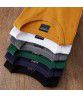 300g heavy carbon matted combed cotton Amikaki fashion foreign trade clothes long-sleeved T-shirt for men